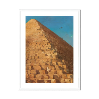 Great Pyramid of Giza - Adrien Dauzats Art Print, Framed Pyramid Art