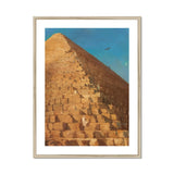 Great Pyramid of Giza - Adrien Dauzats Art Print, Framed Pyramid Painting