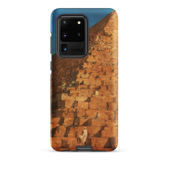 Great Pyramid of Giza - Adrien Dauzats Phone Case Samsung Galaxy S20 Ultra / Matte Phone Case Detailed Illustration Ancient Pyramid Warm