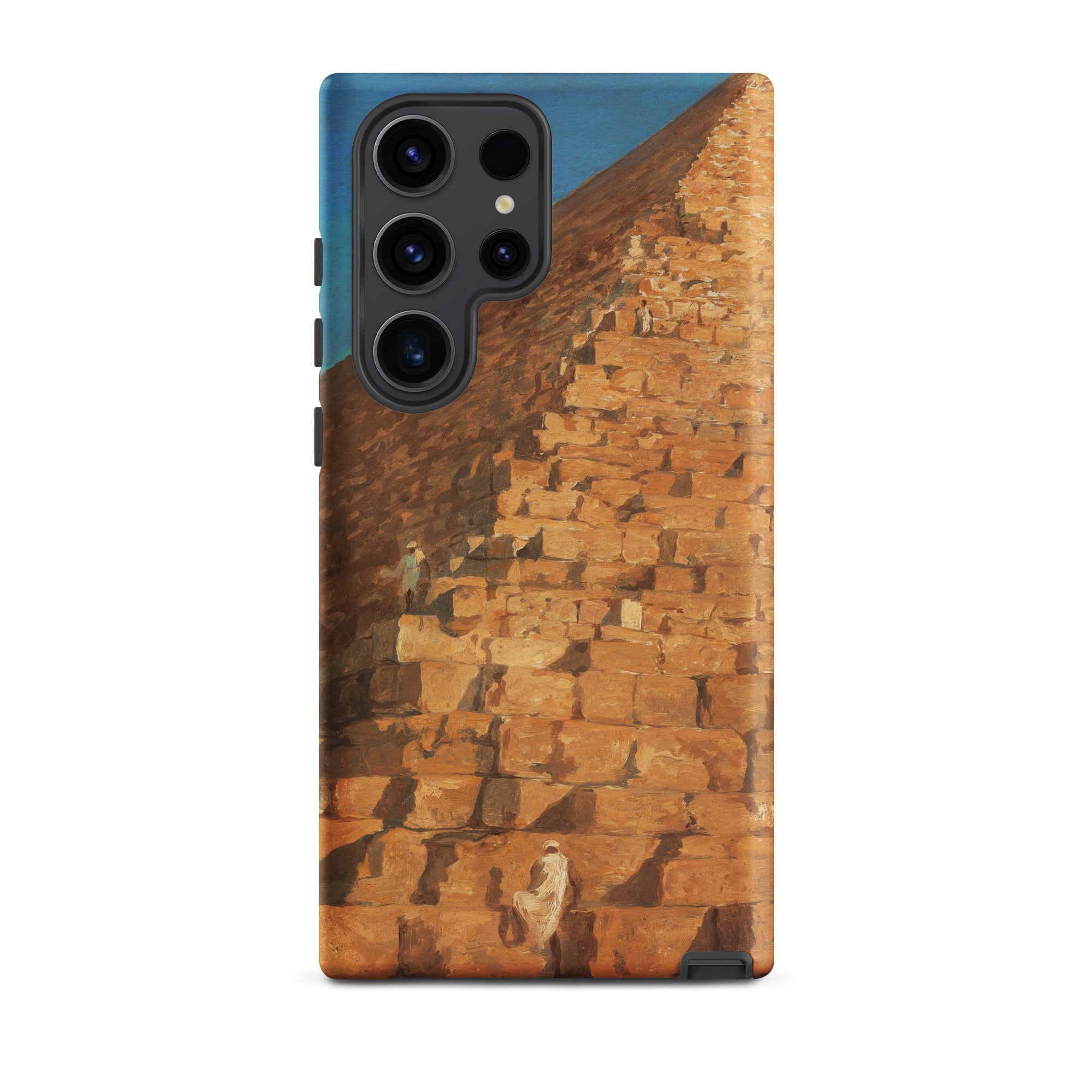 Great Pyramid of Giza Adrien Dauzats Samsung Case, Galaxy S23 Ultra / Matte, Smartphone Case Pyramid Person Design