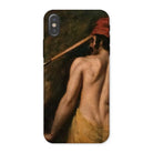 A Greek Slave - William Etty Iphone Case, x / Matte, Phone Case Classical Painting Bare-backed Figure Red Cap