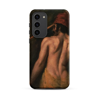 A Greek Slave - William Etty Samsung Case, Galaxy S23 Plus / Matte, Smartphone Case Classical Painting Man’s Bare