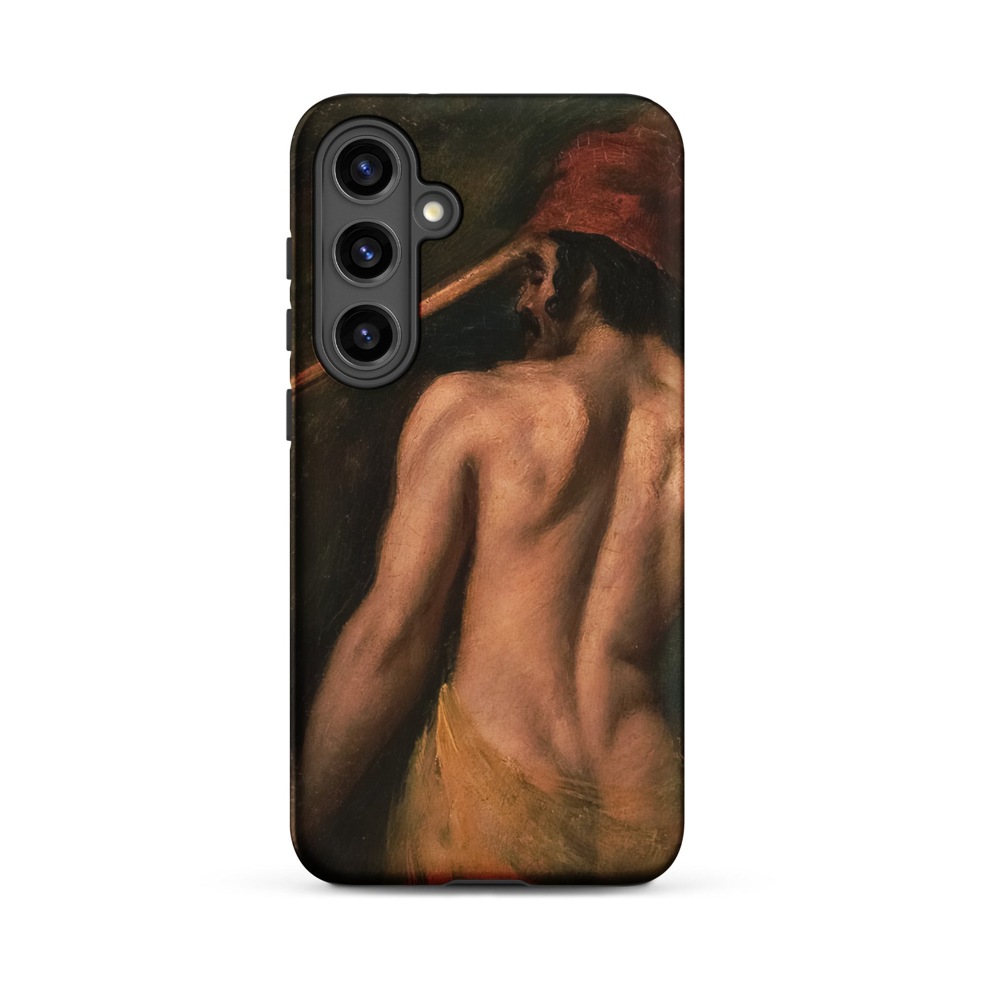 A Greek Slave William Etty Samsung Case, Galaxy S24 Plus / Matte, Smartphone Case Classical Painting Man’s Bare