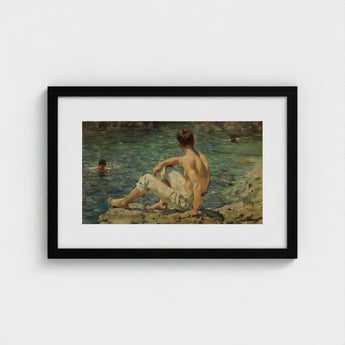 Green and Gold - Henry Scott Tuke Art Print / Canvas Transposes, Seaside, Fleeting Touch Prints