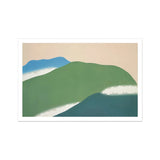 Green Mountains - Kamisaka Sekka Art Print, 36x24’’ / 92x61cm / Unframed, Minimalist Mountain Landscape Art