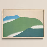 Green Mountains - Kamisaka Sekka Art Print / Canvas, 18x12’’ / 46x31cm / Natural Frame, Posters Prints & Visual Artwork, Toby Leon
