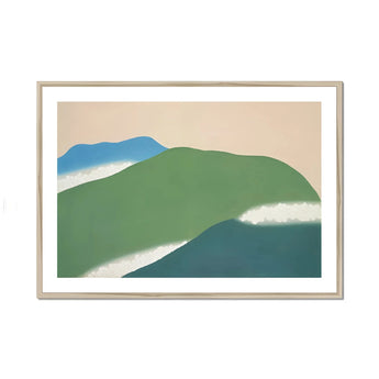 Green Mountains - Kamisaka Sekka Art Print, Framed Landscape Painting