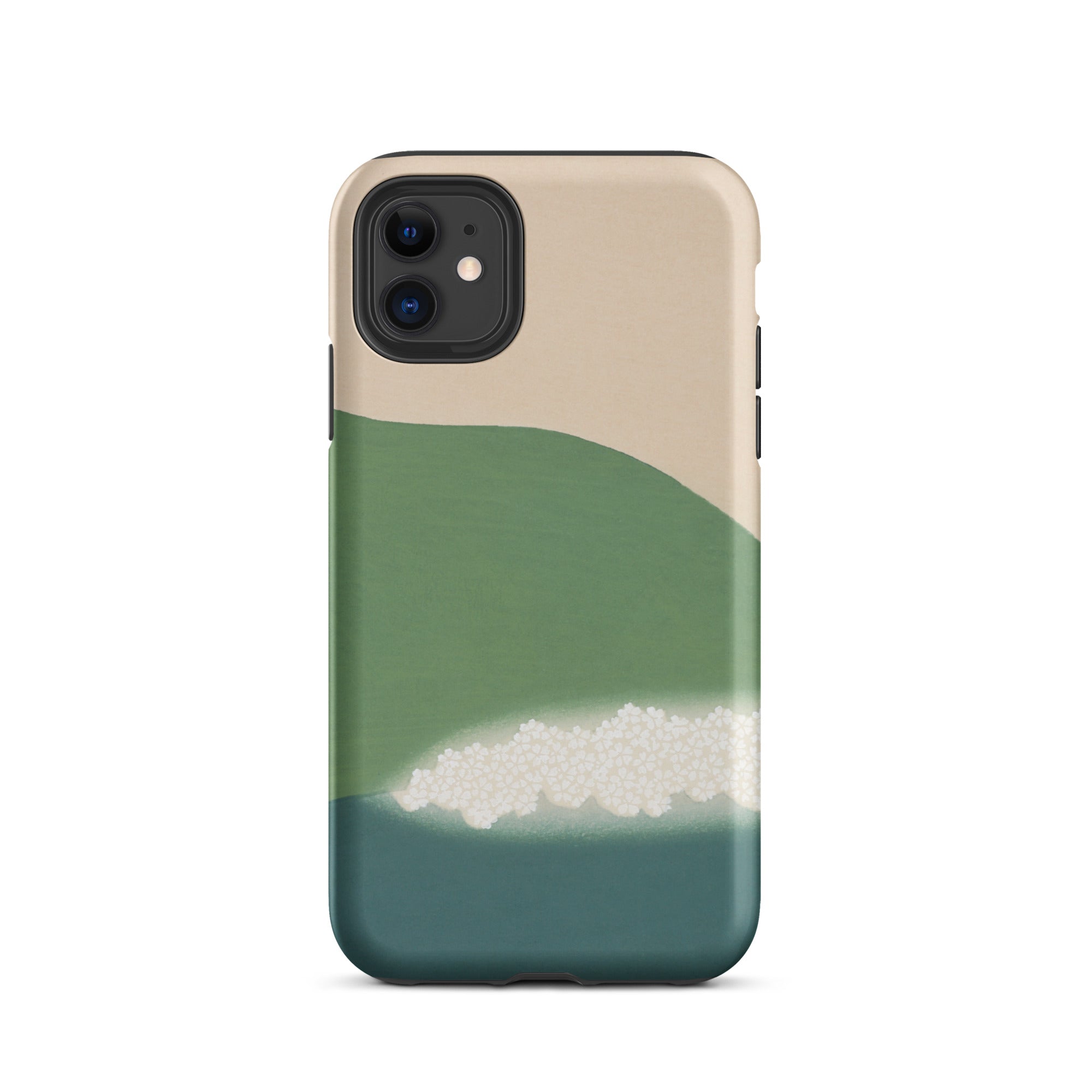 Green Mountains of Momoyugosa Kamisaka Sekka Iphone Case, 11 / Matte, Abstract Landscape Phone Case