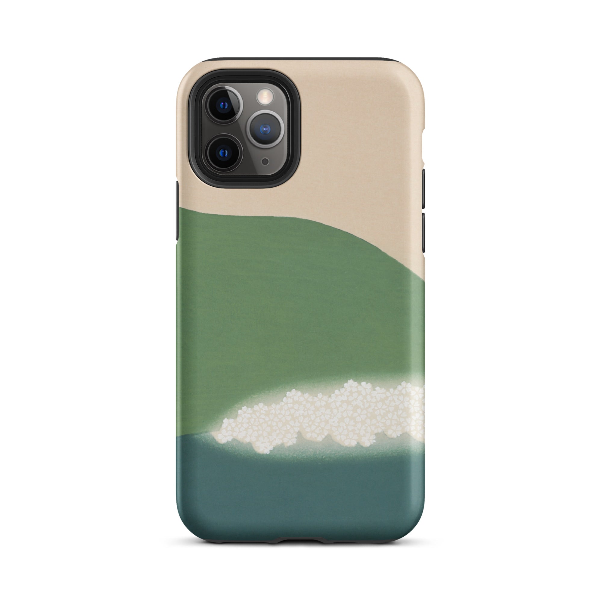 Green Mountains of Momoyugosa Kamisaka Sekka Iphone Case, 11 Pro / Matte, Abstract Design Phone Case