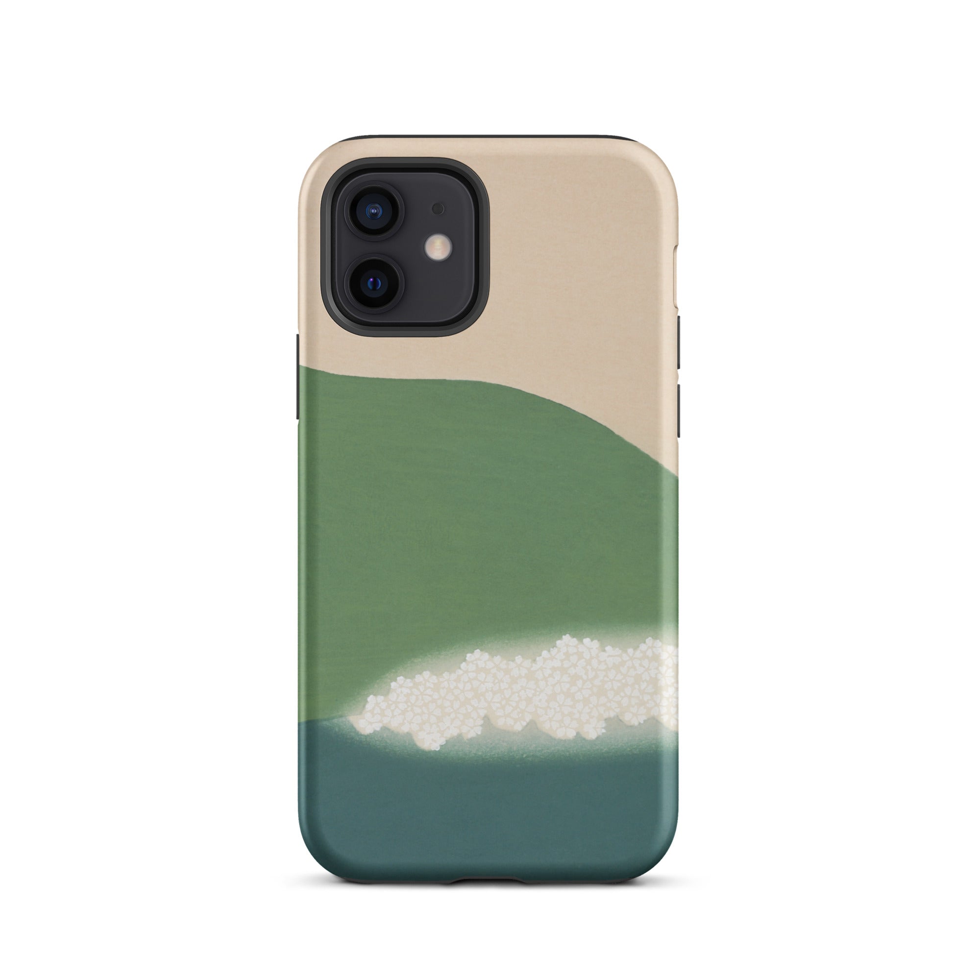 Green Mountains of Momoyugosa Kamisaka Sekka Iphone Case, 12 / Matte, Abstract Design Phone Case