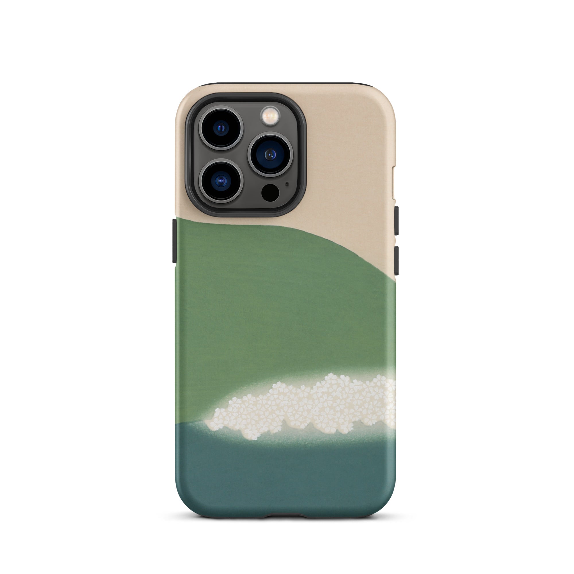 Green Mountains of Momoyugosa Kamisaka Sekka Iphone Case, 13 Pro / Matte, Abstract Landscape Phone Case