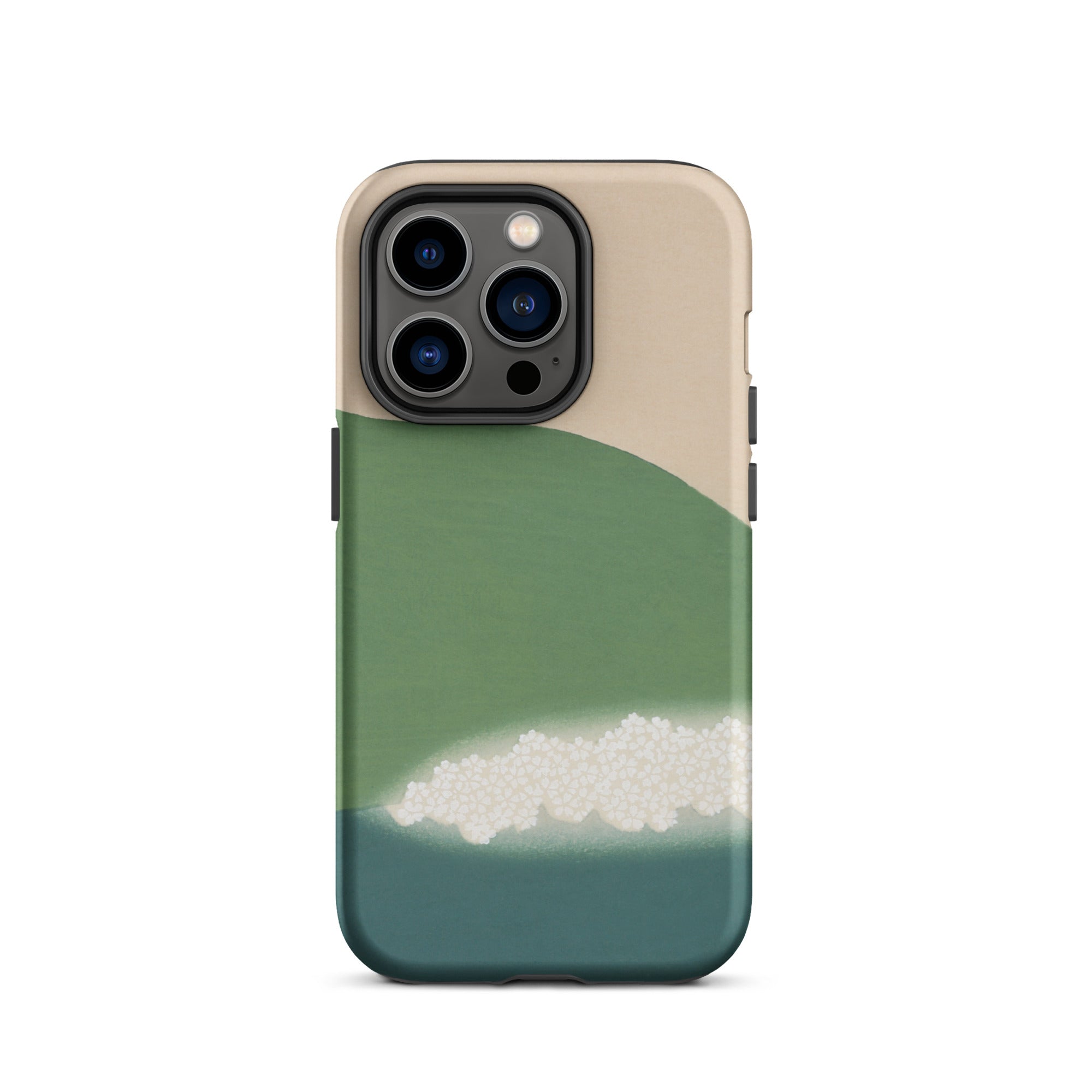 Green Mountains of Momoyugosa Kamisaka Sekka Iphone Case, 14 Pro / Matte, Abstract Design Phone Case