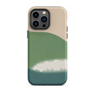 Green Mountains of Momoyugosa Kamisaka Sekka Iphone Case, 14 Pro Max / Matte, Green Beige Phone Case