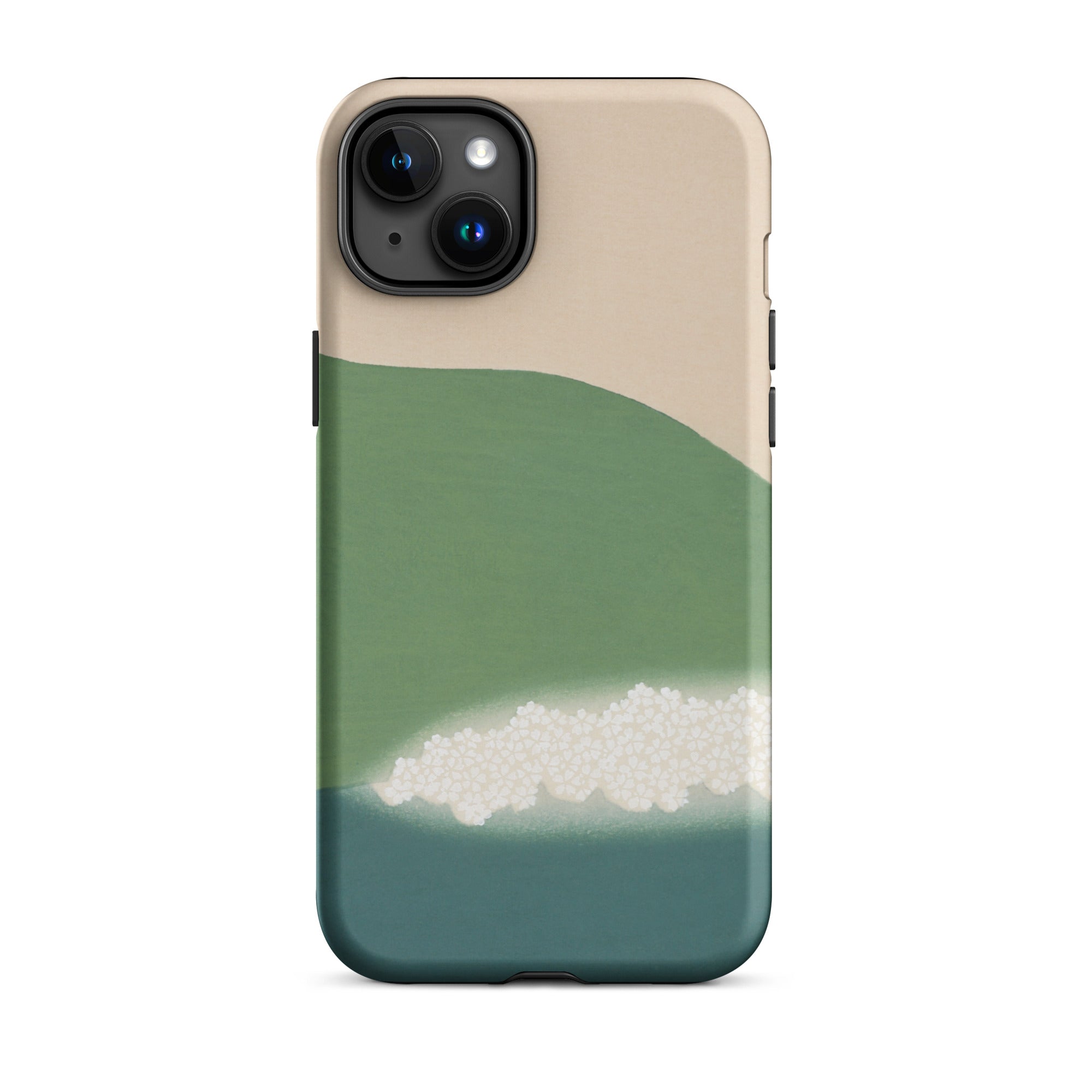 Green Mountains of Momoyugosa Kamisaka Sekka Iphone Case, 15 Plus / Matte, Abstract Art Phone Case