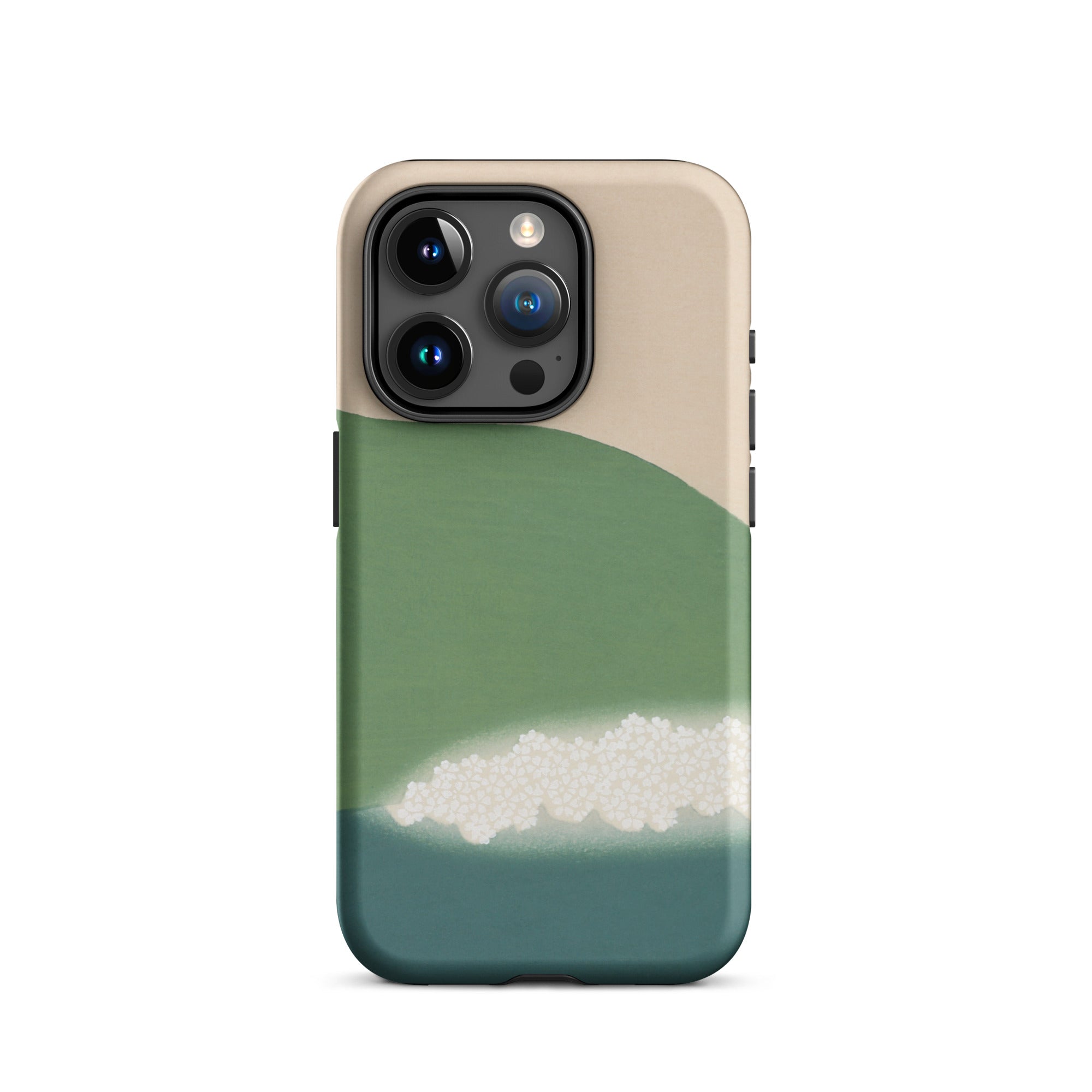 Green Mountains of Momoyugosa Kamisaka Sekka Iphone Case, 15 Pro / Matte, Abstract Design Phone Case