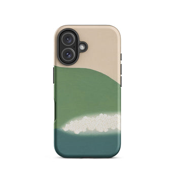 Green Mountains of Momoyugosa - Kamisaka Sekka Iphone Case, 16 / Matte, Smartphone Case Abstract Landscape Design