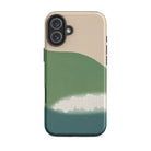 Green Mountains of Momoyugosa Kamisaka Sekka Iphone Case, 16 Plus / Matte, Abstract Landscape Phone Case