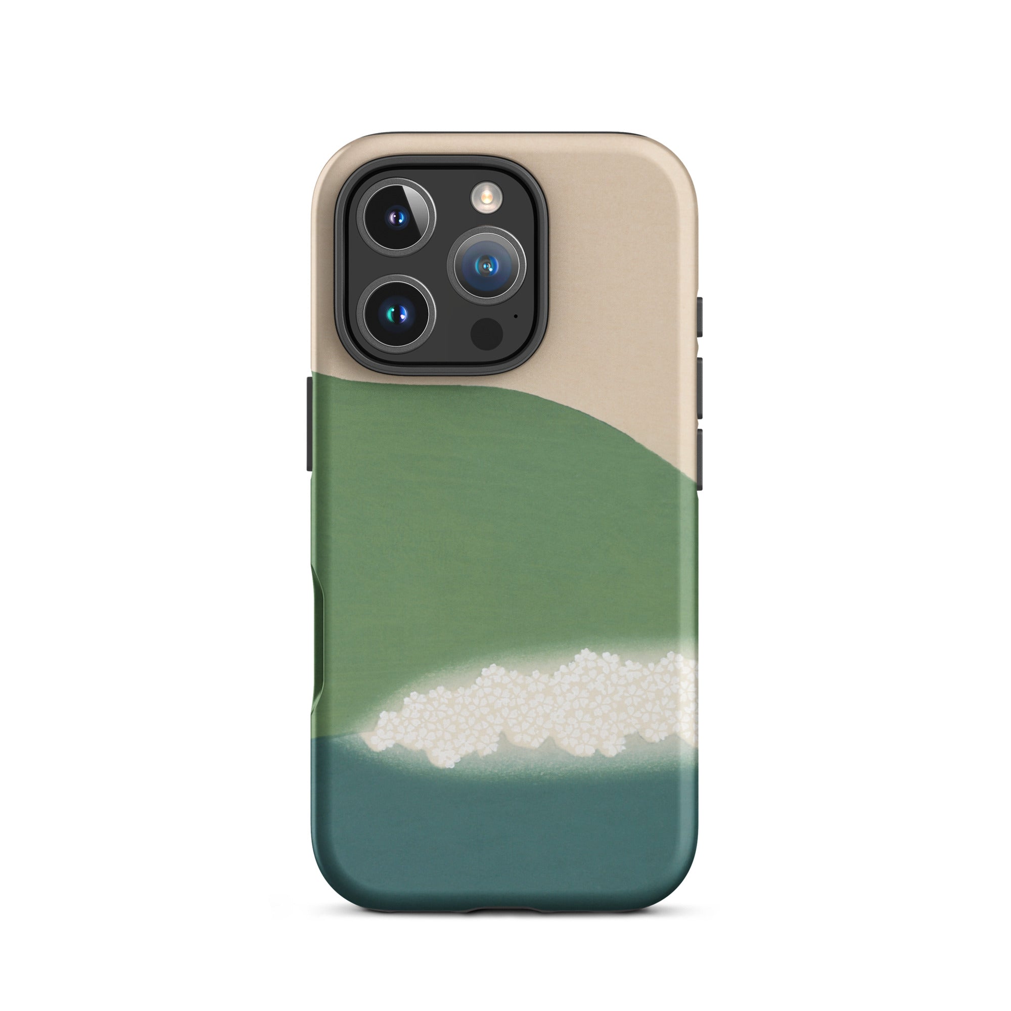 Green Mountains of Momoyugosa Kamisaka Sekka Iphone Case, 16 Pro / Matte, Abstract Design Phone Case