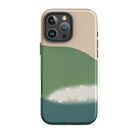 Green Mountains of Momoyugosa Kamisaka Sekka Iphone Case, 16 Pro Max / Matte, Abstract Landscape Phone Case