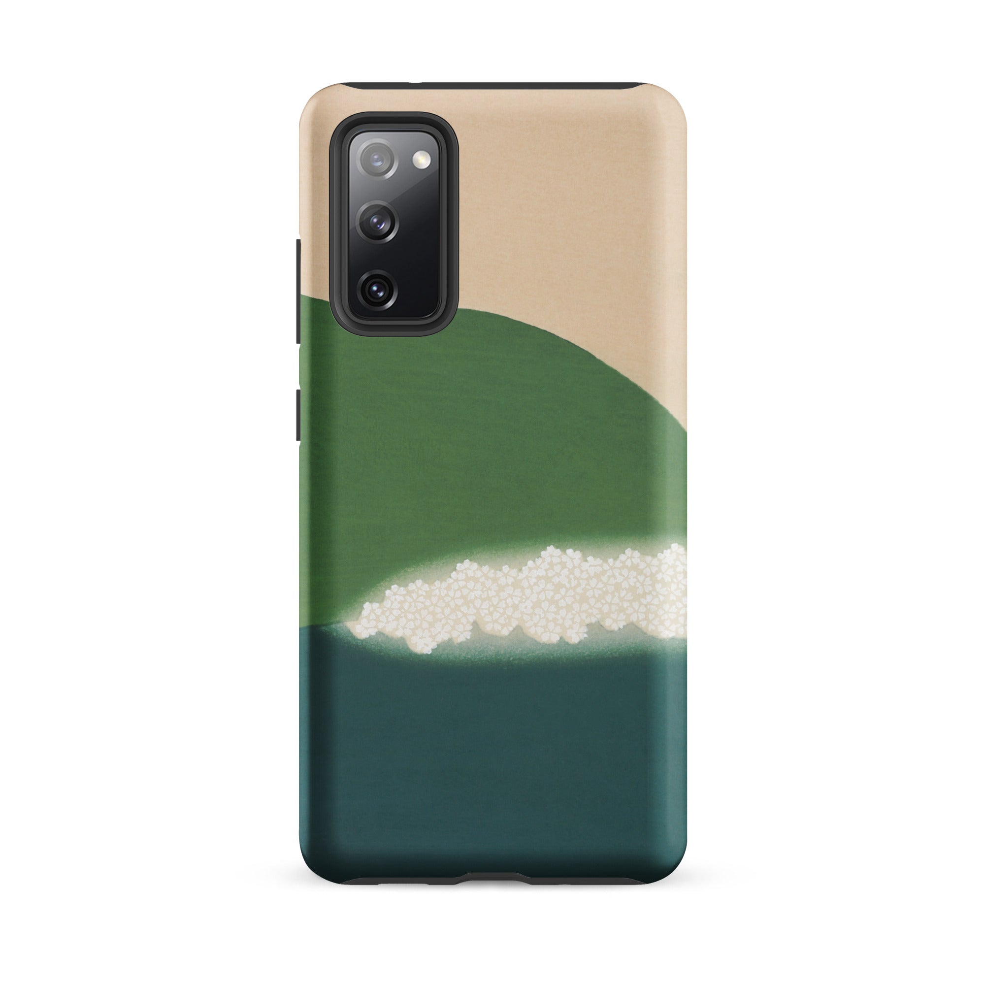 Green Mountains of Momoyugosa Kamisaka Sekka Samsung Case, Galaxy S20 Fe / Matte, Phone Case Camera Cutout Design Beige Section Curved