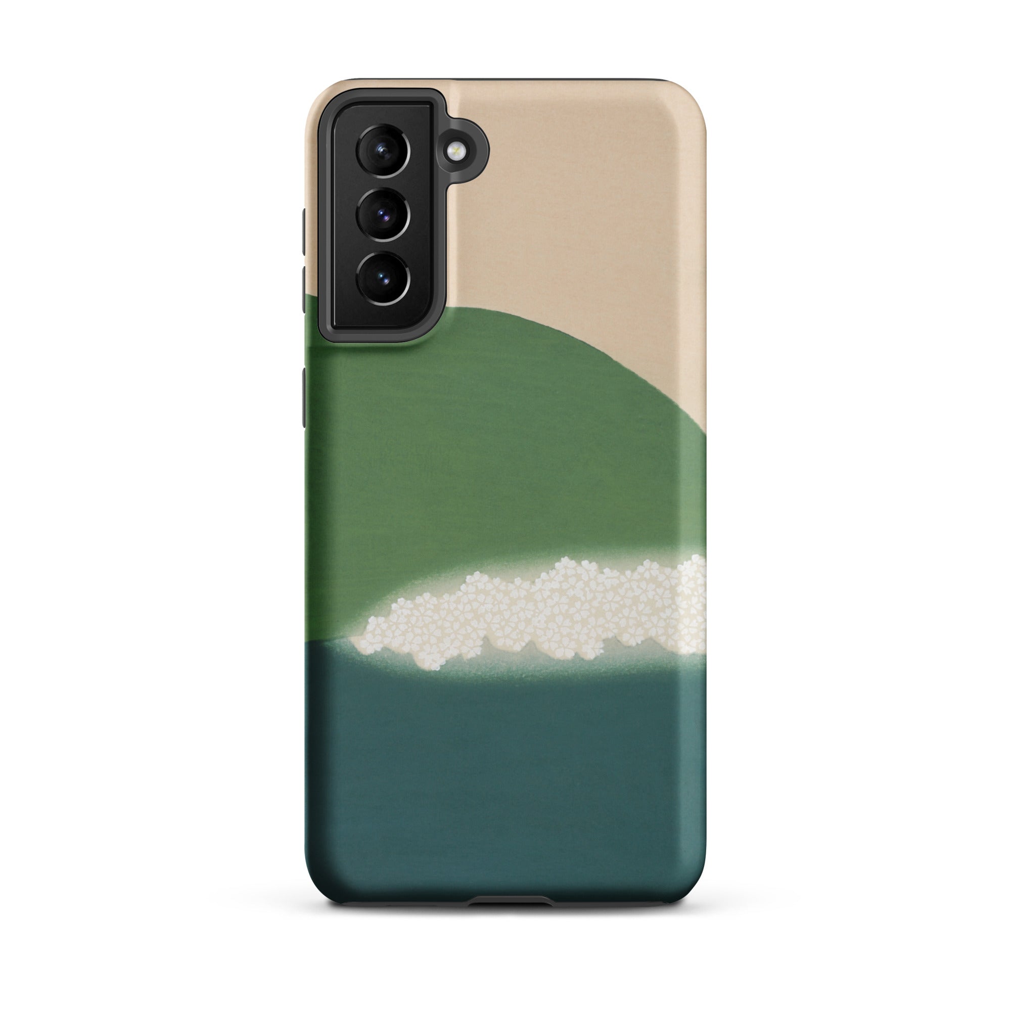 Green Mountains of Momoyugosa Kamisaka Sekka Samsung Case, Galaxy S21 Plus / Matte, Smartphone Multi Colored Protective Case Abstract