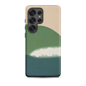 Green Mountains of Momoyugosa - Kamisaka Sekka Samsung Case, Galaxy S25 Ultra / Matte, Samsung Galaxy S23 Ultra Phone Case Cream Green