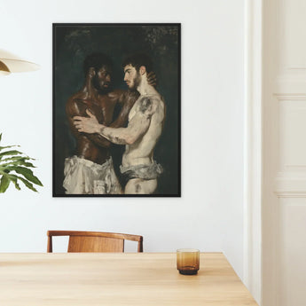 Gripped - Neoclassical Gay Bodybuilders Art Print / Canvas, Neoclassical Gay Bodybuilders, Gay Bodybuilders Art Print, Bodybuilders Art