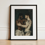 Gripped - Neoclassical Gay Bodybuilders Art Print / Canvas, Neoclassical Gay Bodybuilders, Gay Bodybuilders Art Print, Bodybuilders Art
