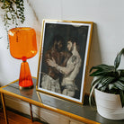 Gripped Neoclassical Gay Bodybuilders Art Print, Framed Painting Two Men