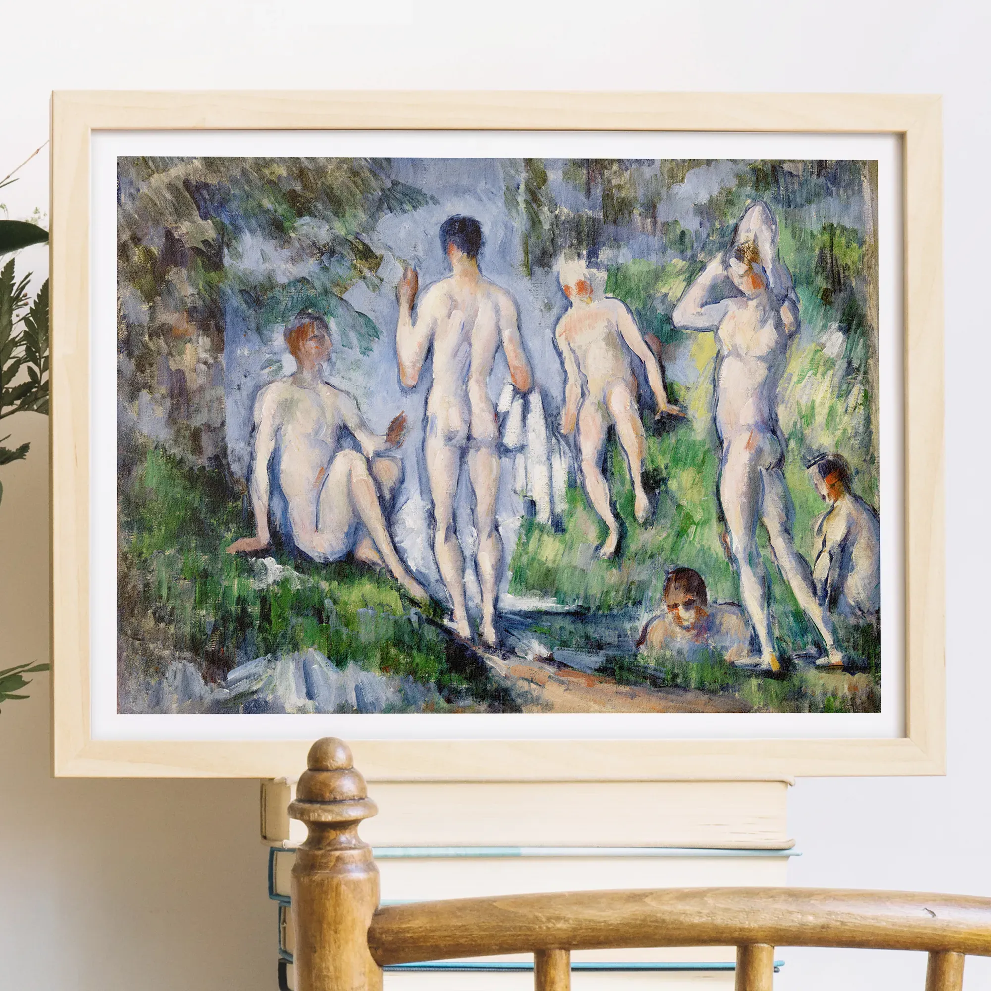 Group Of Bathers By Paul Cézanne Fine Art Print - Posters Prints & Visual Artwork - Aesthetic Art