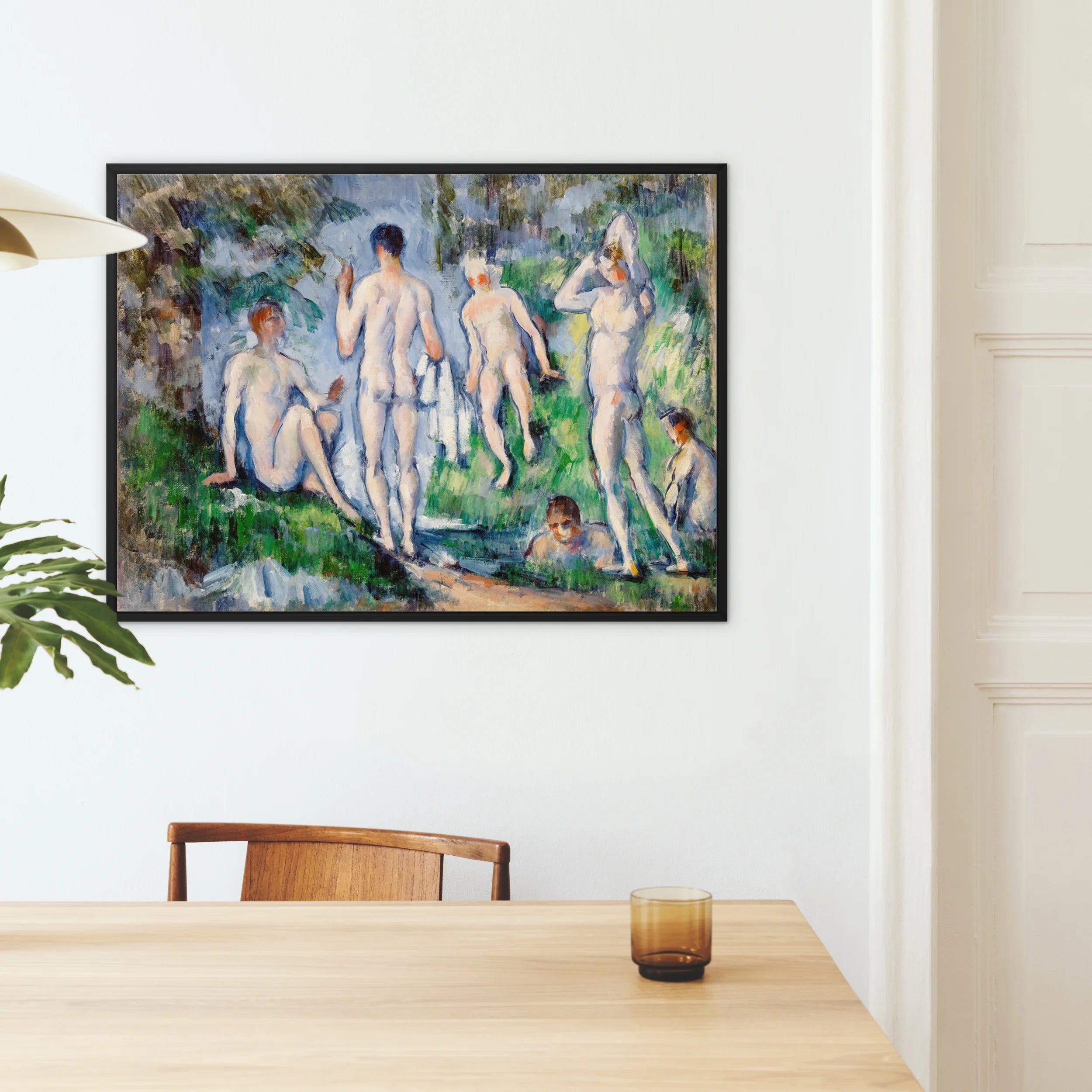 Group of Bathers - Paul Cézanne Framed Canvas Posters Prints & Visual Artwork