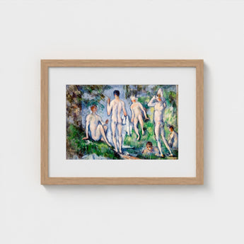 Group of Bathers - Paul Cézanne Nude Art Print / Canvas Skinny-dipping Fever Dream, Cubist Frat Party, Greek Gods Stumbling Prints