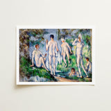 Group of Bathers - Paul Cézanne Nude Art Print / Canvas Skinny-dipping Fever Dream, Cubist Frat Party, Greek Gods Stumbling Prints