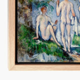 Group of Bathers - Paul Cézanne Nude Art Print / Canvas Framed Painting Figures Outdoor Rendered Skinny-dipping Fever Dream, Cubist Frat