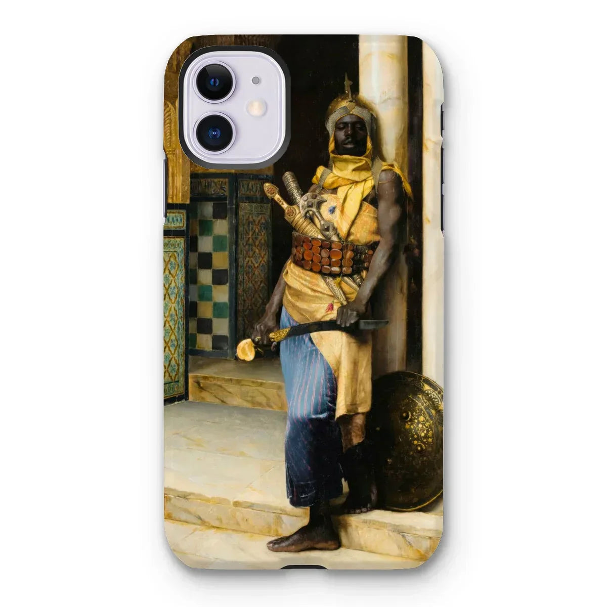 Guarding the Palace - Ludwig Deutsch Iphone Case, 11 / Matte, Phone Case Painting Nubian Palace Guard Traditional Attire