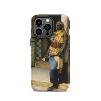 Guarding the Palace - Ludwig Deutsch Iphone Case, 13 Pro / Matte, Phone Case Painting Dark-skinned Man Traditional Clothing