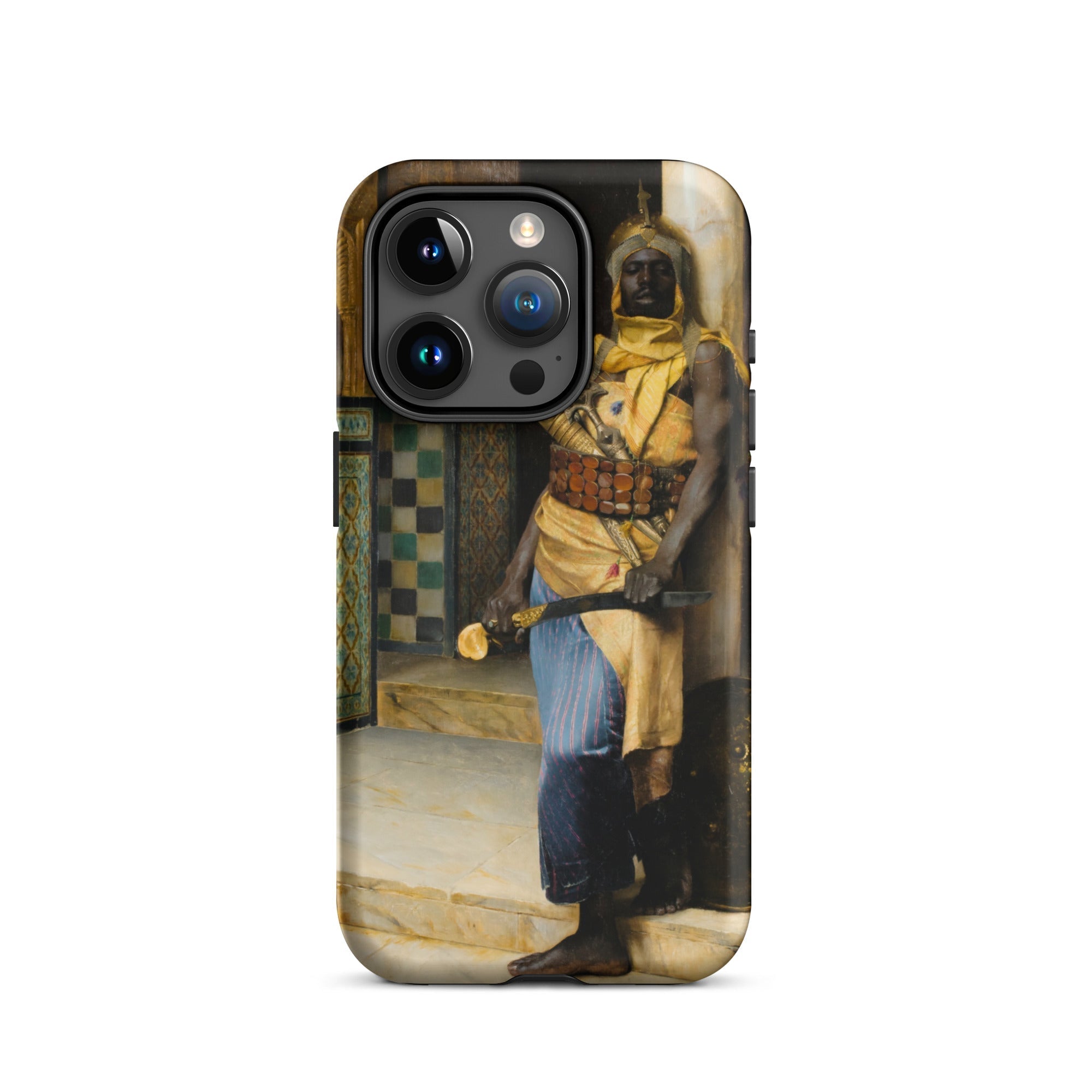 Guarding the Palace Ludwig Deutsch Iphone Case, 15 Pro / Matte, Phone Case Painting Dark Skinned Man Traditional Garb