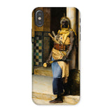 Guarding the Palace - Ludwig Deutsch Iphone Case, x / Matte, Phone Case Painting Ornately Dressed Nubian Palace Guard