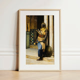 Guarding the Palace - Ludwig Deutsch Orientalism Art Print / Canvas, 12x18’’ / 31x46cm / Natural Frame / Matboard, Posters Prints & Visual