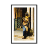 Guarding the Palace - Ludwig Deutsch Orientalism Art Print, Framed Painting Moorish Guard