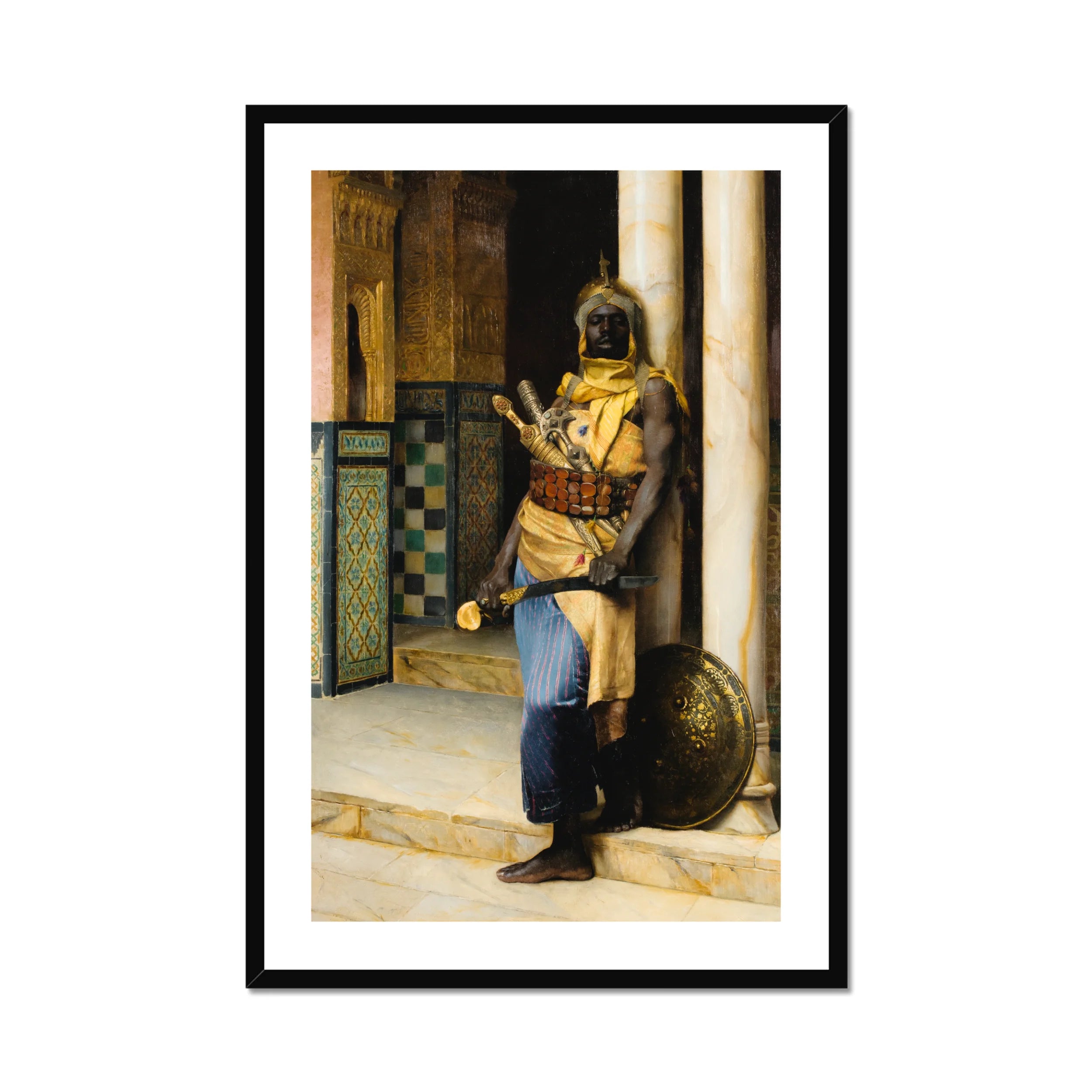 Guarding the Palace - Ludwig Deutsch Orientalism Art Print