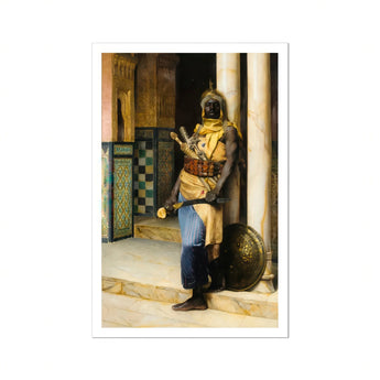 Guarding the Palace - Ludwig Deutsch Orientalism Art Print, Palace Guard Traditional North African Attire Decorative Clothing