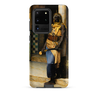 Guarding the Palace - Ludwig Deutsch Phone Case Samsung Galaxy S20 Ultra / Matte Phone Case Detailed Painting Figure Ornate Yellow Blue