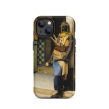 Guarding the Palace - Ludwig Deutsch Phone Case Iphone 14 / Matte Phone Case Painting Dark-skinned Man Traditional Garb Ludwig Deutsch’s