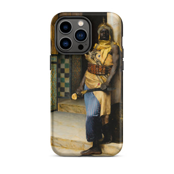 Guarding the Palace - Ludwig Deutsch Phone Case Iphone 14 Pro Max / Matte Phone Case Painting Moorish Guard Ludwig Deutsch’s Orientalism,