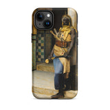 Guarding the Palace - Ludwig Deutsch Phone Case Iphone 15 Plus / Matte Phone Case Painting Moorish Guard Ludwig Deutsch’s Orientalism,