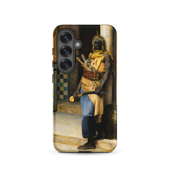 Guarding the Palace - Ludwig Deutsch Phone Case Samsung Galaxy S25 / Matte Phone Case Detailed Painting Warrior Ornate Golden Armor Ludwig
