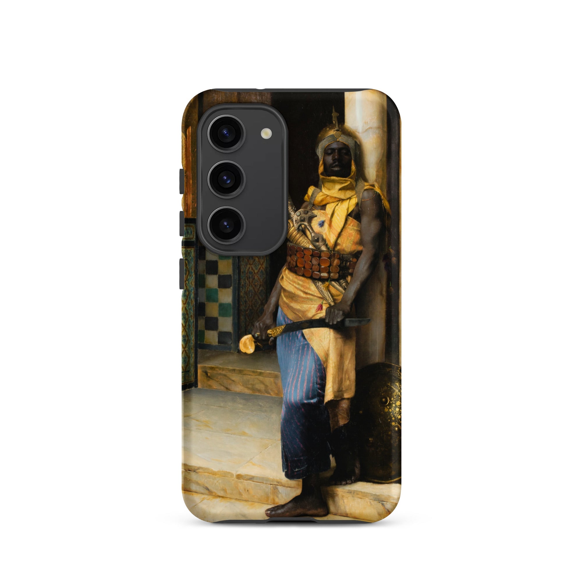Guarding the Palace Ludwig Deutsch Samsung Case, Galaxy S23 / Matte, Smartphone Case Historical Painting Man Traditional Attire Weapon
