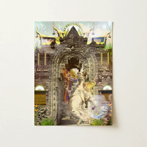 Guest of Honour - Buddhist Collage Fusion Art Print, 12x16’’ / 31x41cm / Unframed / no Border, Posters Prints & Visual Artwork, Toby Leon