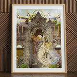 Guest of Honour - Buddhist Collage Fusion Art Print, Buddhist Collage Fusion, Psychedelic Realm, Mind-bending Fusion